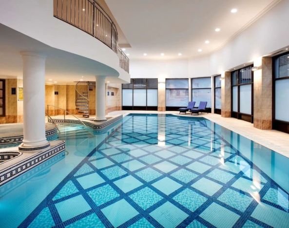 Relaxing indoor pool at Doubletree by Hilton Glasgow Central.