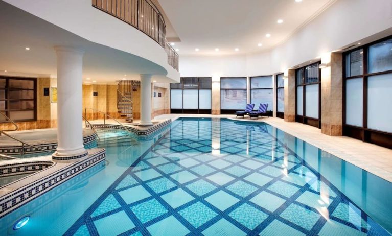 Relaxing indoor pool at Doubletree by Hilton Glasgow Central.