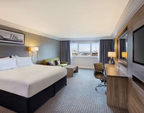 Spacious day use room with work desk at Doubletree by Hilton Glasgow Central.