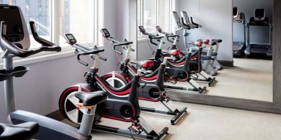 Fitness center available at Doubletree by Hilton Glasgow Central.