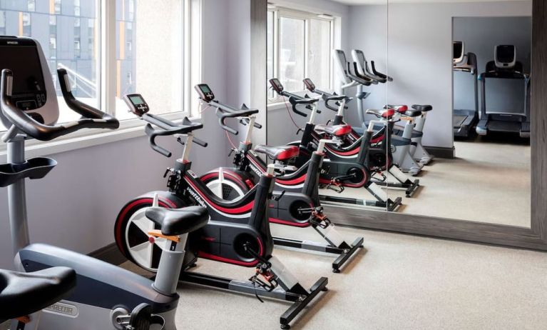 Fitness center available at Doubletree by Hilton Glasgow Central.