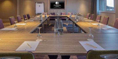 Professional meeting room at Doubletree by Hilton Glasgow Central.