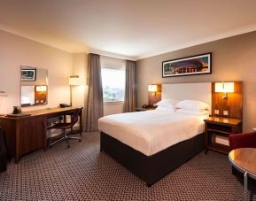 Spacious day use room with work desk at Doubletree by Hilton Glasgow Strathclyde. 