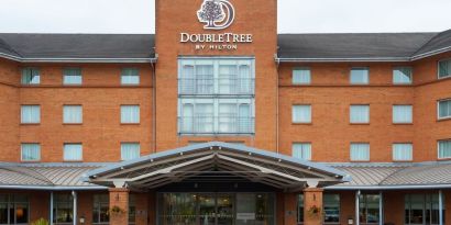 Hotel exterior at Doubletree by Hilton Glasgow Strathclyde.