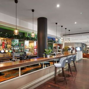 Hotel bar at DoubleTree by Hilton Swindon.