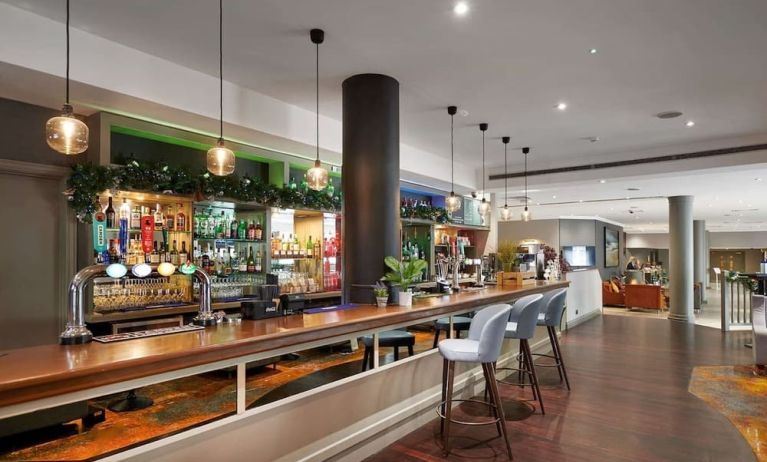 Hotel bar at DoubleTree by Hilton Swindon.