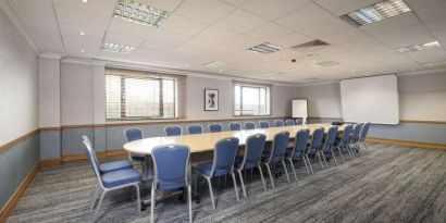 Professional meeting room at DoubleTree by Hilton Swindon. 