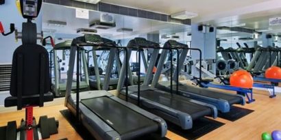 Fitness center available at DoubleTree by Hilton Swindon.  