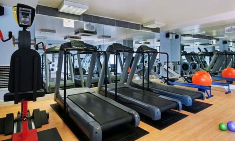 Fitness center available at DoubleTree by Hilton Swindon.  