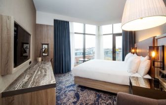 Day use room with city view at DoubleTree by Hilton London Kingston upon Thames.