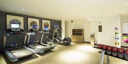 Fitness center available at DoubleTree by Hilton London Kingston upon Thames.