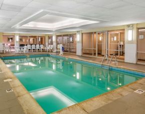 Large indoor pool at Comfort Suites Oakbrook Terrace.