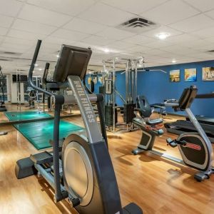 Fitness center at Comfort Suites Oakbrook Terrace.