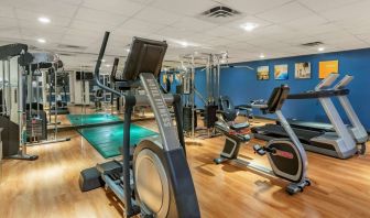 Fitness center at Comfort Suites Oakbrook Terrace.