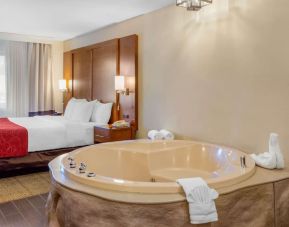 King room with jacuzzi at Comfort Suites Oakbrook Terrace.