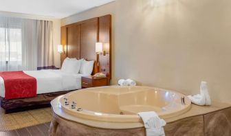 King room with jacuzzi at Comfort Suites Oakbrook Terrace.