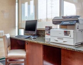 Business center at Comfort Suites Oakbrook Terrace.