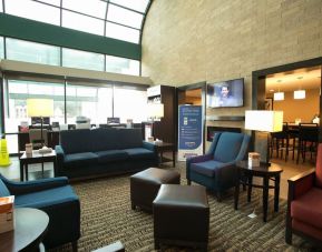 Hotel lobby at Comfort Suites Oakbrook Terrace.