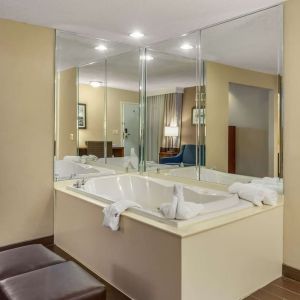 Day room with jacuzzi at Comfort Suites Oakbrook Terrace.