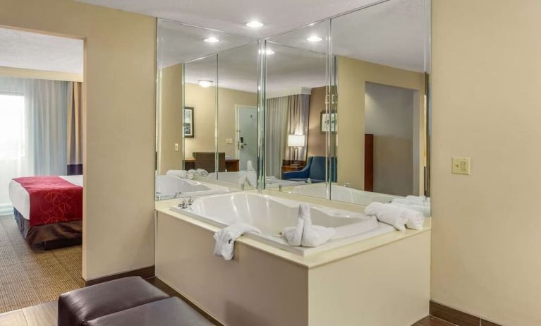 Day room with jacuzzi at Comfort Suites Oakbrook Terrace.