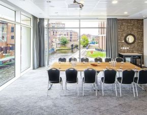 Meeting room with a view at DoubleTree By Hilton Leeds City Centre.