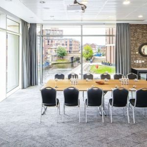 Meeting room with a view at DoubleTree By Hilton Leeds City Centre.