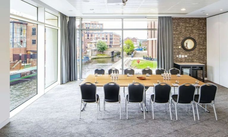 Meeting room with a view at DoubleTree By Hilton Leeds City Centre.