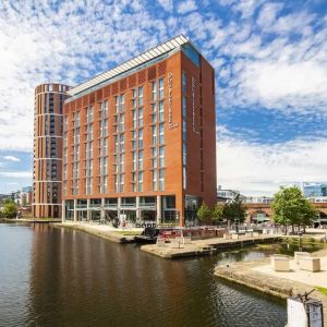 Hotel exterior at DoubleTree By Hilton Leeds City Centre.