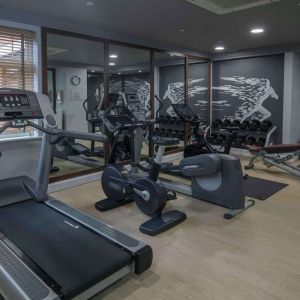 Fitness center available at DoubleTree By Hilton Stratford-upon-Avon.