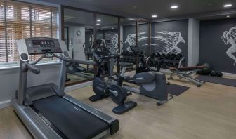 Fitness center available at DoubleTree By Hilton Stratford-upon-Avon.