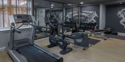 Fitness center available at DoubleTree By Hilton Stratford-upon-Avon.