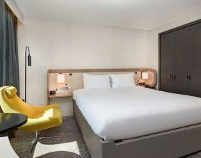 Day use room with natural light at Hilton London Heathrow Airport.