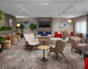 Executive lounge at Hilton London Heathrow Airport.