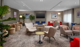 Executive lounge at Hilton London Heathrow Airport.