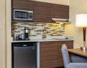 Kitchen area at Grand Park Hotel & Suites Downtown Vancouver.