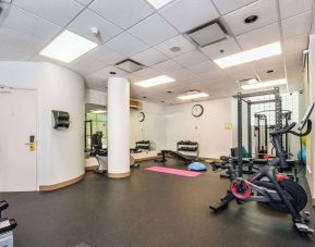 Fitness center at Grand Park Hotel & Suites Downtown Vancouver.