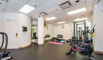 Fitness center at Grand Park Hotel & Suites Downtown Vancouver.