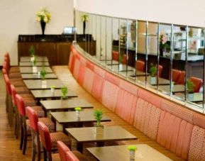 Dining area perfect for coworking at Leonardo Hotel Aberdeen.