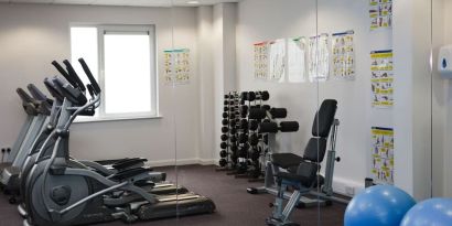 Fitness center available at Leonardo Hotel Bradford. 