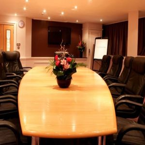 Professional meeting room at Leonardo Royal Hotel Birmingham.
