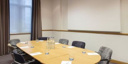 Professional meeting room at Leonardo Hotel London Croydon.