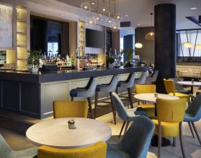 Hotel bar at Leonardo Hotel London Croydon.