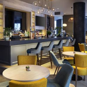 Hotel bar at Leonardo Hotel London Croydon.