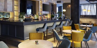 Hotel bar at Leonardo Hotel London Croydon.