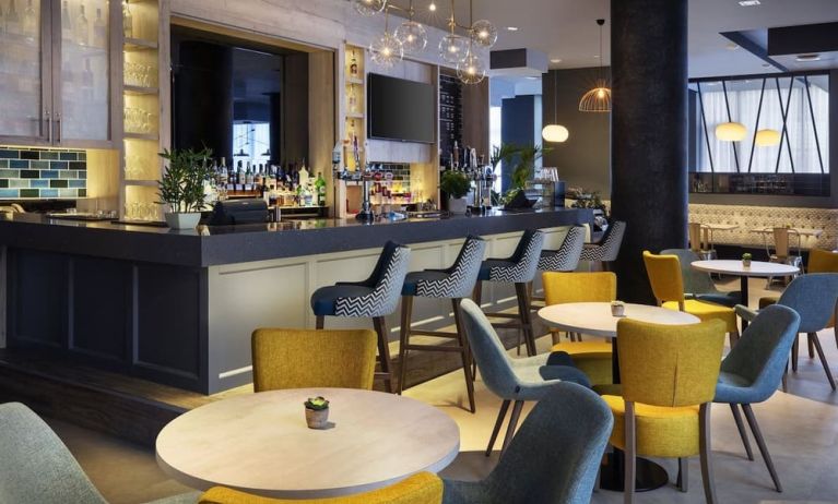 Hotel bar at Leonardo Hotel London Croydon.