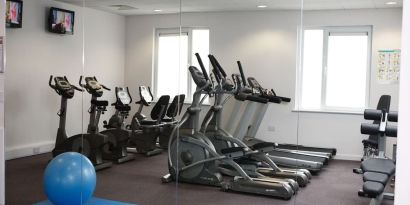 Fitness center available at Leonardo Hotel Derby. 