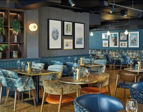 Dining area perfect for coworking at Leonardo Royal Hotel Edinburgh.