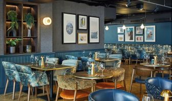 Dining area perfect for coworking at Leonardo Royal Hotel Edinburgh.