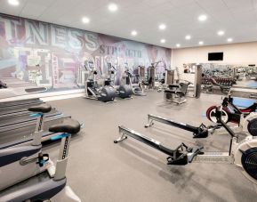 Well equipped fitness center at Leonardo Hotel And Conference Venue Hinckley Island.