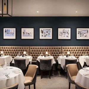 Dining area perfect for coworking at Leonardo Hotel And Conference Venue Hinckley Island.